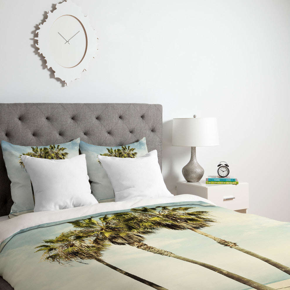 Deny Designs Bree Madden Venice Beach Palms Lightweight Duvet Cover