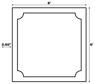 Pata Hand Woven Chunky Jute Light Ivory 6' Square Area Rug