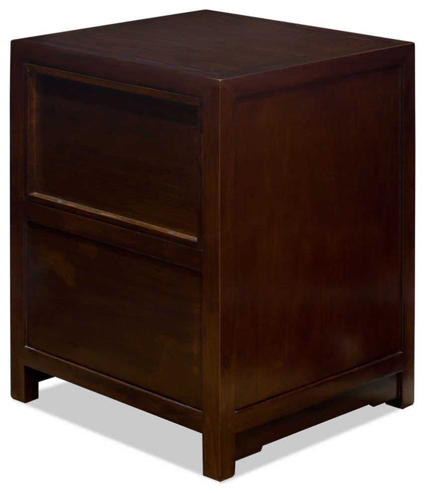 Dark Espresso Elmwood Chinese Ming Vanity Cabinet, with Bowl and Faucet