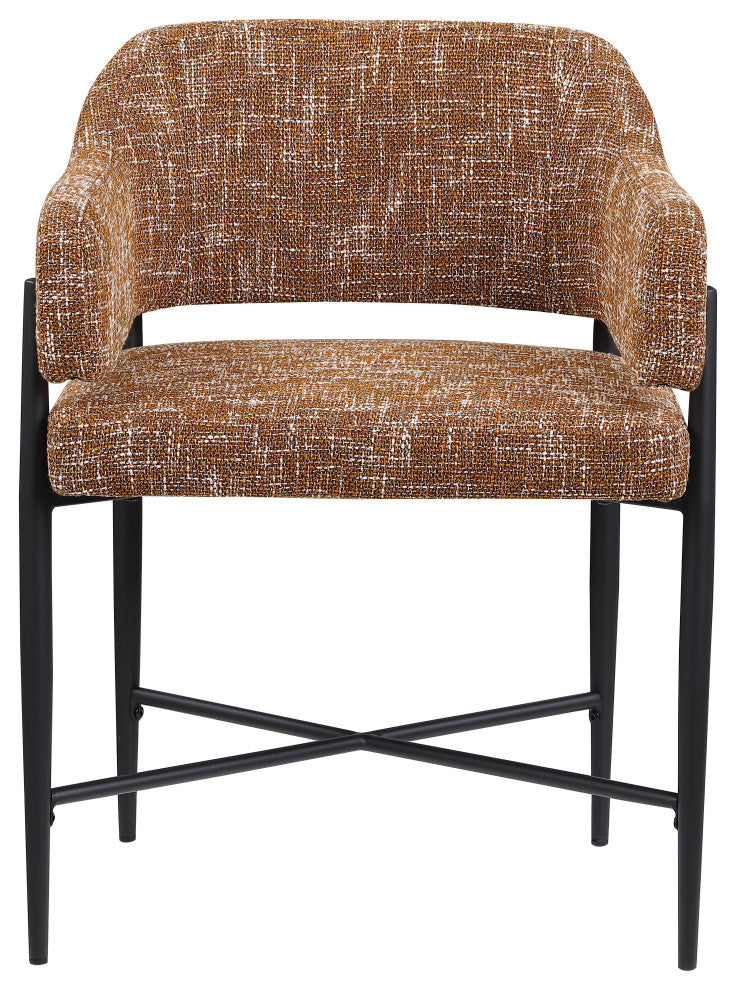 Dame Upholstered Dining Chair, Cognac