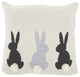 Sweet Ivory Bunny Rabbit Throw Pillow