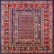 Ahgly Company Indoor Square Mid-Century Modern Area Rugs, 8' Square
