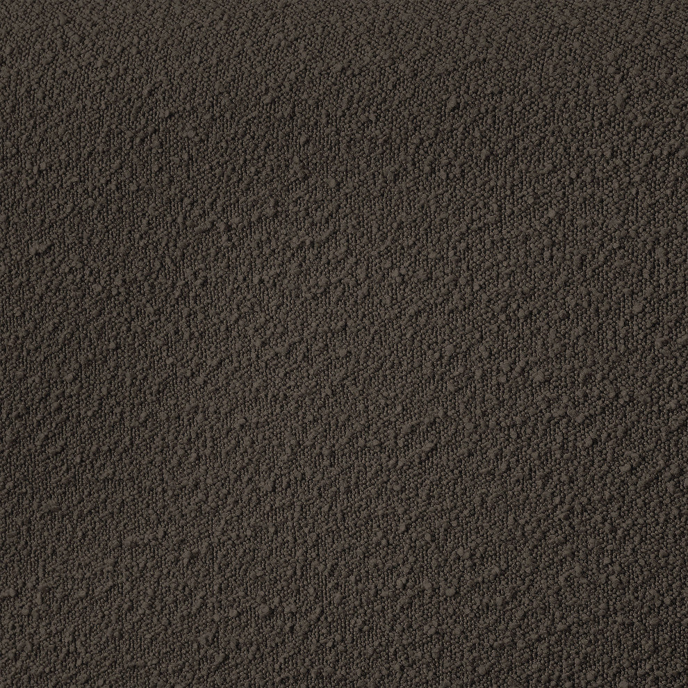 Nash Boucle Fabric Upholstered Bed, Brown, Queen