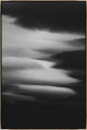 24x36 Lenticular Clouds IX, Framed Artwork, Silver
