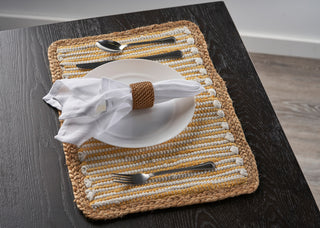 Striped Sunny Day Bordered Place Mat
