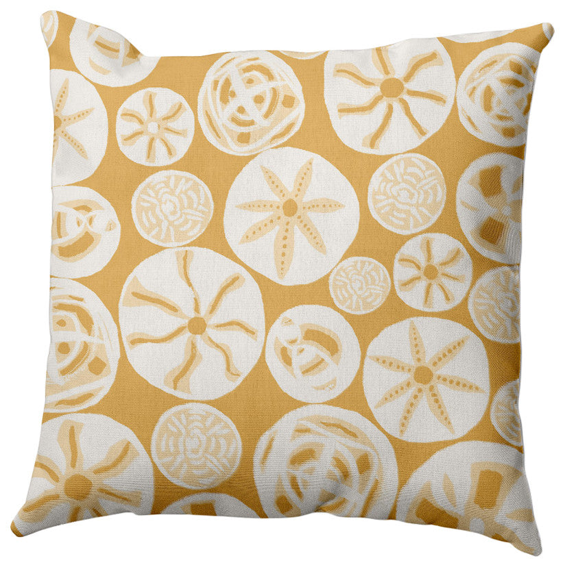 Algoa Treasure Pillow, Yellow, 20"x20"