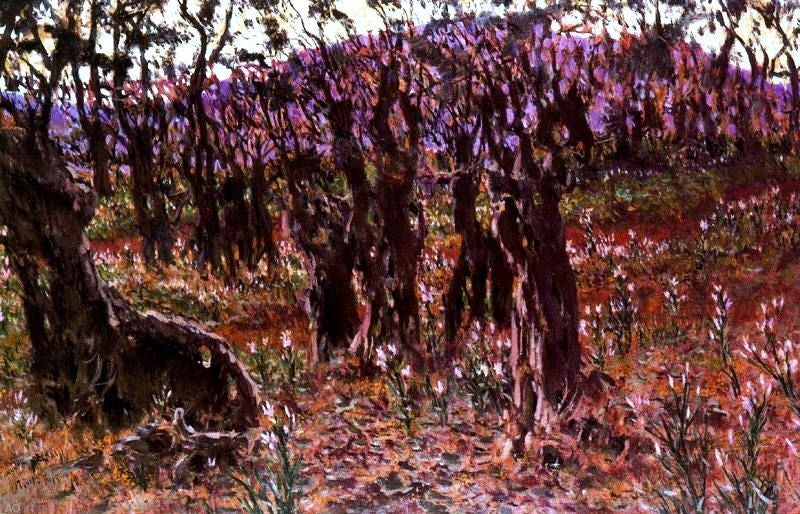 Antonio Munoz Degrain El Valle de Josafat, Gallery Wrapped Canvas, 18"x27"