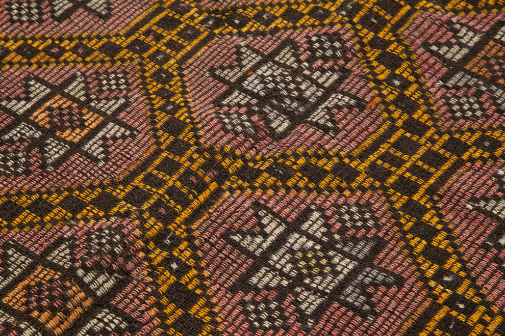 Rug N Carpet - Handwoven Anatolian 5' 10'' x 10' 8'' Unique Wool Kilim Rug