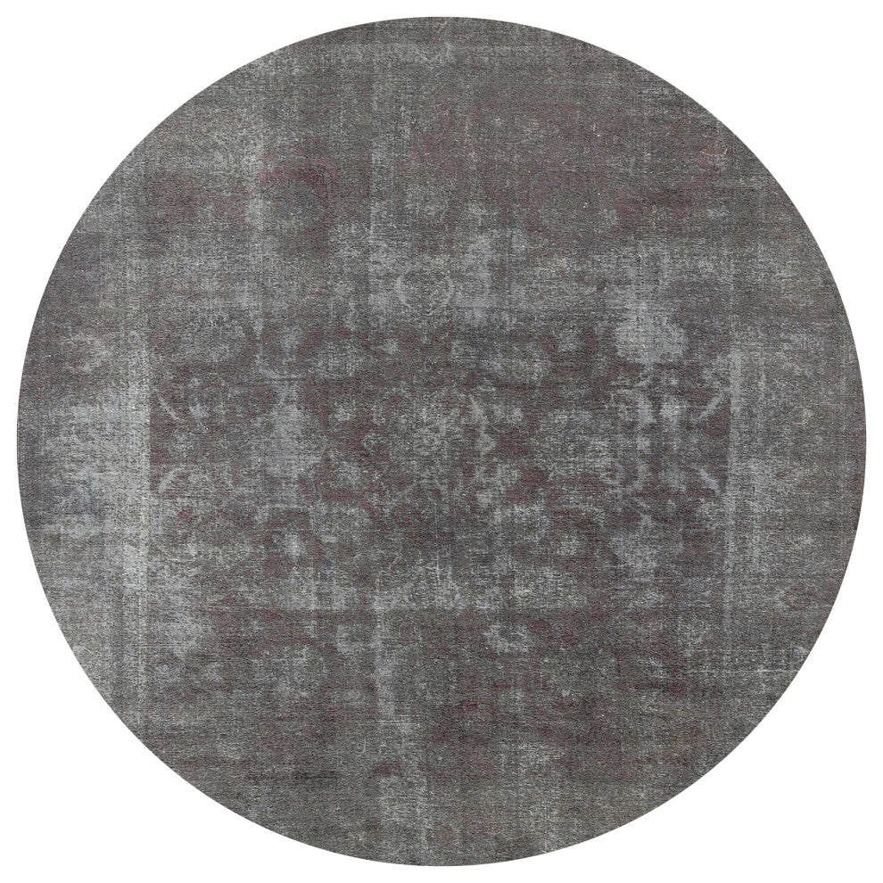 Ahgly Company Indoor Round Mid-Century Modern Area Rugs, 3' Round