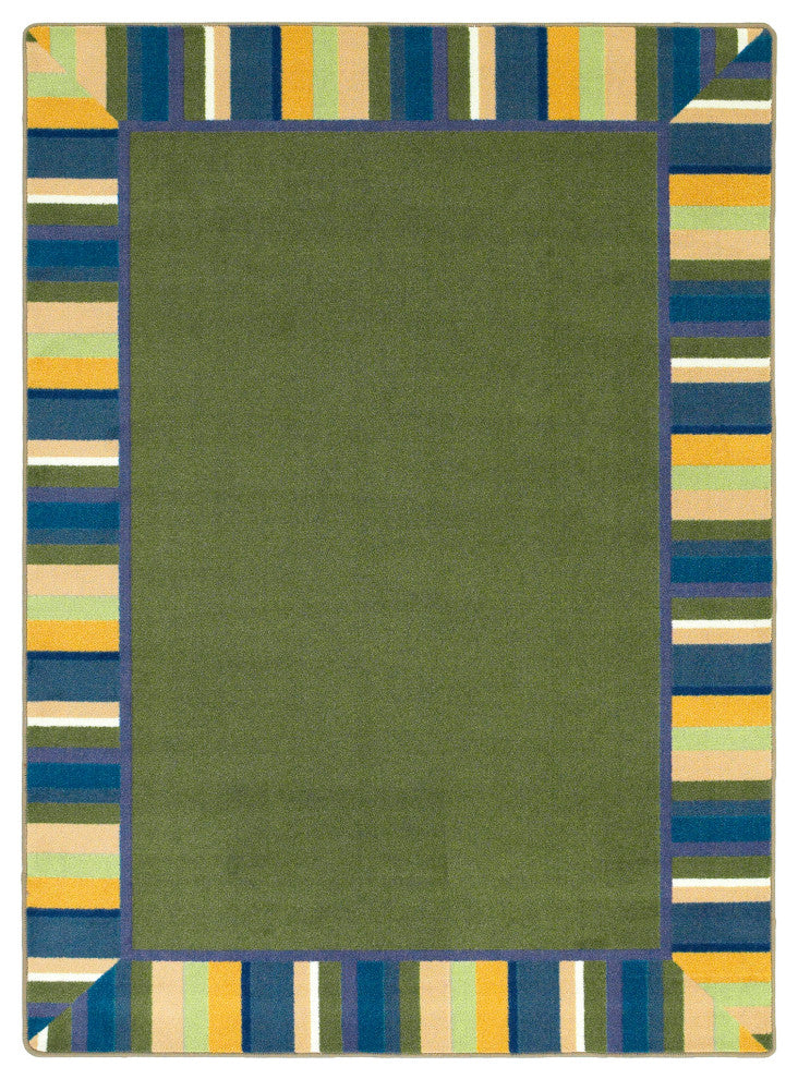 Clean Green 7'8" X 10'9" Area Rug, Color Bold