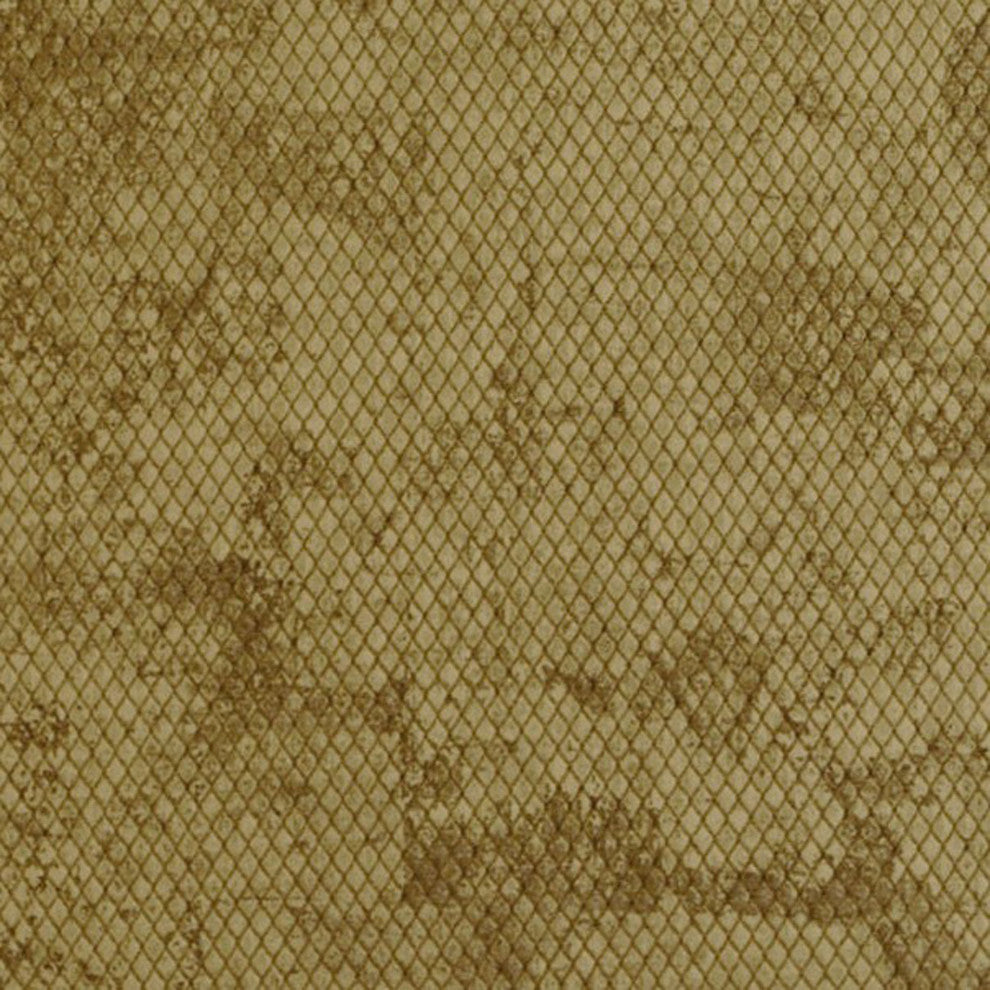 Vintage Gold Hidden Map Textured Gound Cloth With Diamond Pattern, 16"x16"