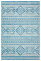 Indoor/Outdoor Sedona SN14 Sky Machine Washable 5' x 7'6" Rug