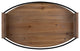 Rustic Brown Oval Wooden Tray