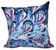 Boho Splash, Geometric Print Pillow, Blue, 26"x26"