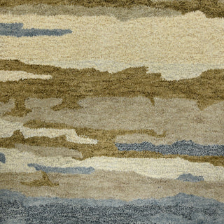 Abstract Gunter Area Rug, Water Blue, 4' x 6', Abstract