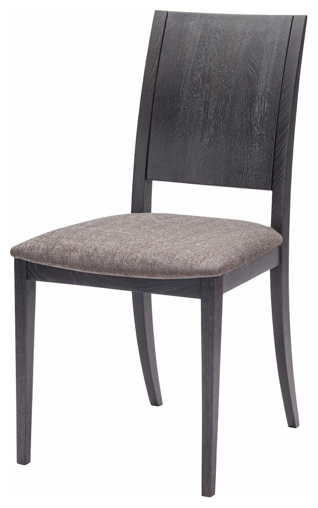 Eska Fabric Seat Dining Chair , Gray Oak