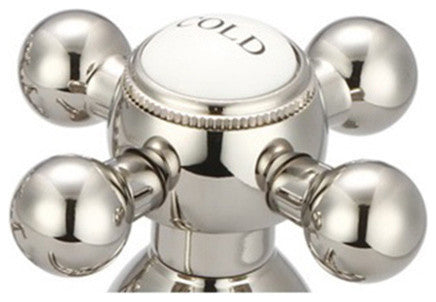 Lever Handles-American Widespread Lavatory Faucet, Polished Nickel Pvd Finish