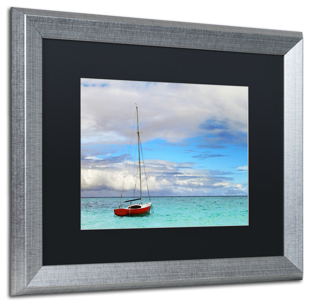 Jason Shaffer 'Hawaii 3' Matted Framed Art, Silver Frame, Black Mat, 20x16