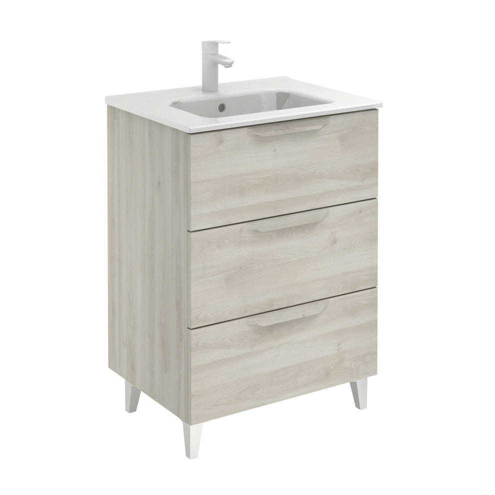 UNIT 24" URBAN 3DR Nature White With Ceramic Top
