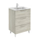 UNIT 24" URBAN 3DR Nature White With Ceramic Top