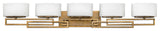 Hinkley Lanza Extra Large Five Light Vanity, Brushed Bronze