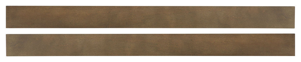 Westfield 76"W Wood Bed Rails, Set of 2, Harvest Brown