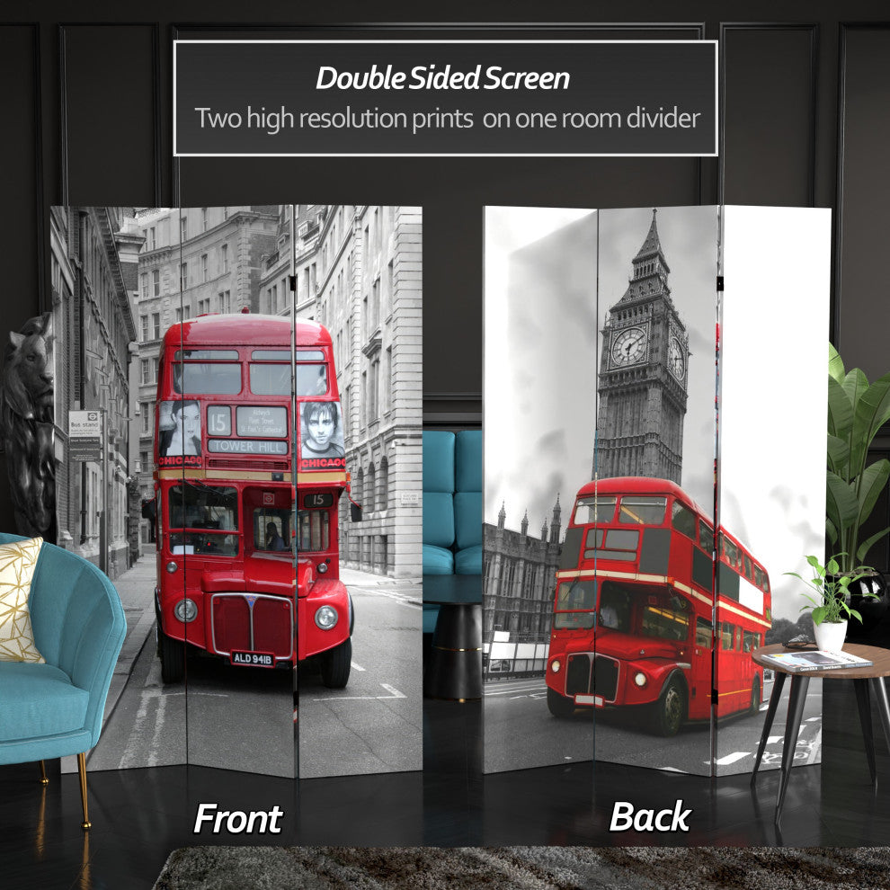 6' Tall Double Decker Bus Room Divider