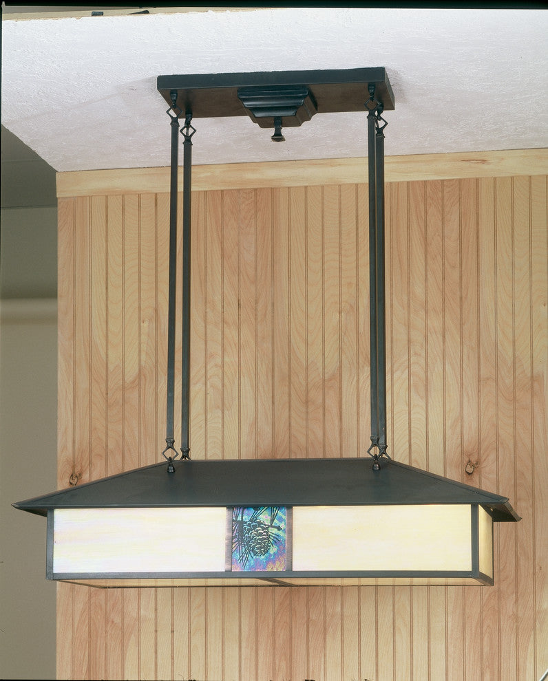 35L Winter Pine Oblong Pendant