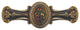 Fruit Bouquet Pull Hand-Tinted Antique Brass, Brass Hand Tinted