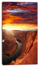 Horse Shoe Bend under Sunset Sky, Extra Large Landscape Canvas Art, 16"x32"