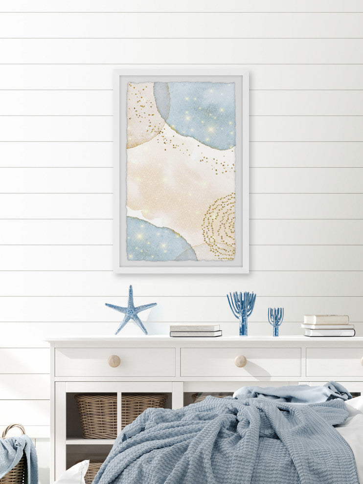 "Golden Ashes" Framed Painting Print, 8x12
