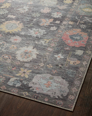 Loloi II Elysium Charcoal / Multi 3'-6" x 5'-6" Accent Rug