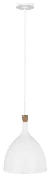 Generation Lighting, EP1071MWT, Medium Pendant, Matte White