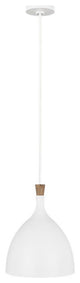 Generation Lighting, EP1071MWT, Medium Pendant, Matte White
