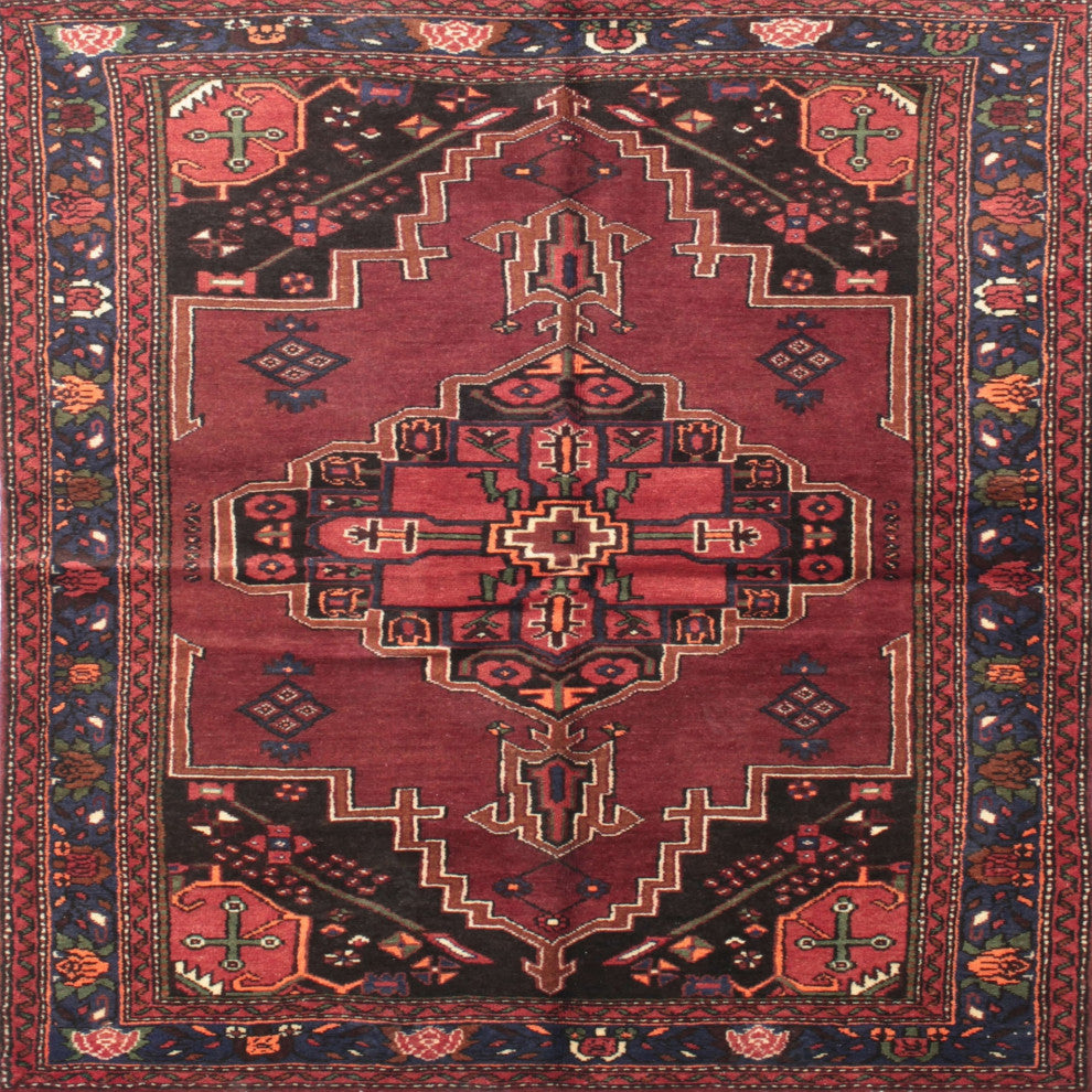 Ahgly Company Indoor Square Traditional Area Rugs, 7' Square
