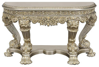 Acme Danae Sofa Table Champagne and Gold Finish
