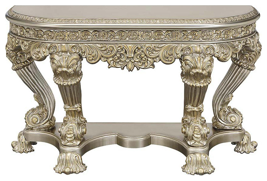 Acme Danae Sofa Table Champagne and Gold Finish