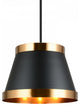 Matteo Lighting C62903BKAG Pendant, Black Finish