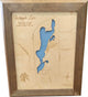 Whipple Lake, Michigan-Wood Lake Map, Small Framed