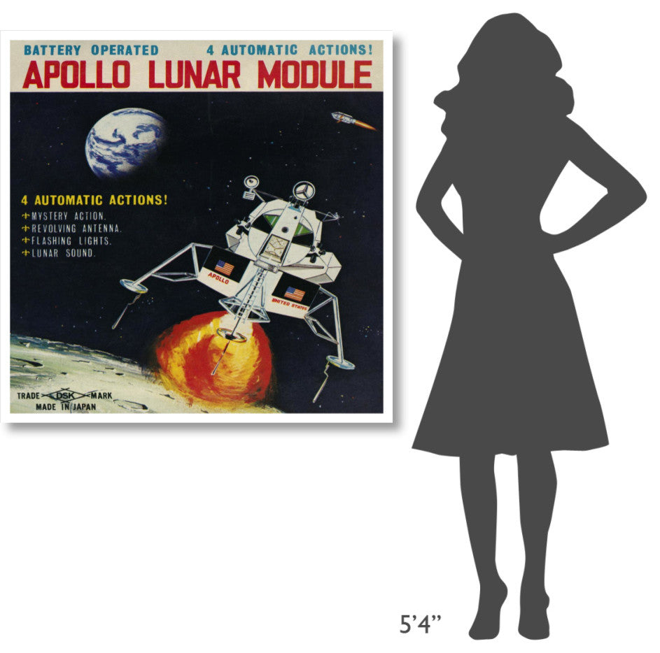 "Apollo Lunar Module" Digital Paper Print by Retrorocket, 42"x42"