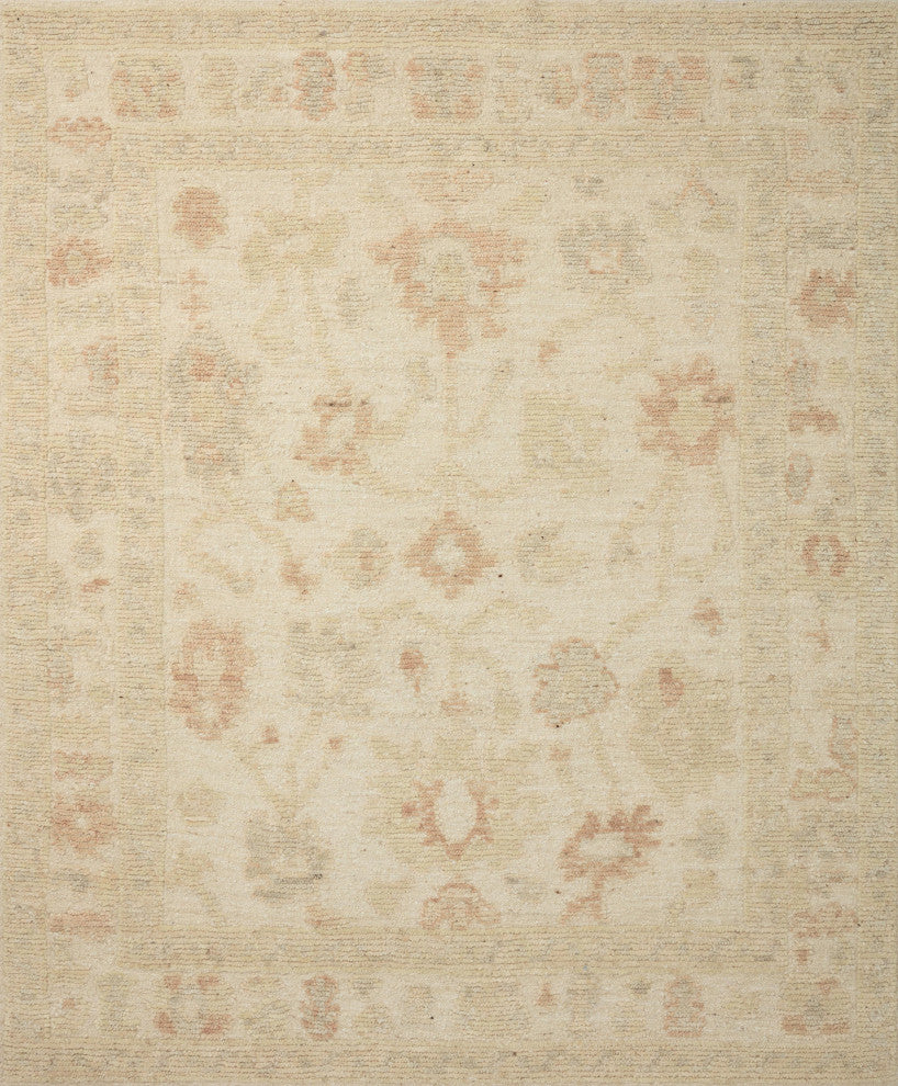 Loloi Emilia Ivory / Clay 2'-6" x 13'-6" Runner Rug