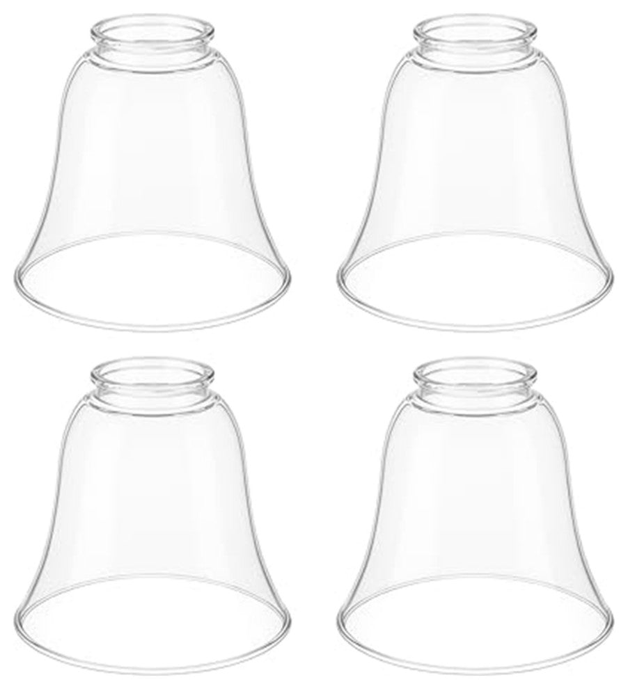 23163-4 Replacement Clear Ceiling Fan Glsss Shade, 4 Pack.