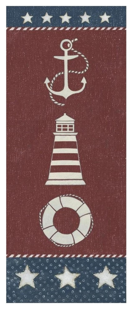 "Coastal Americana Panel I" Digital Paper Print by David Carter Brown, 32"x77"