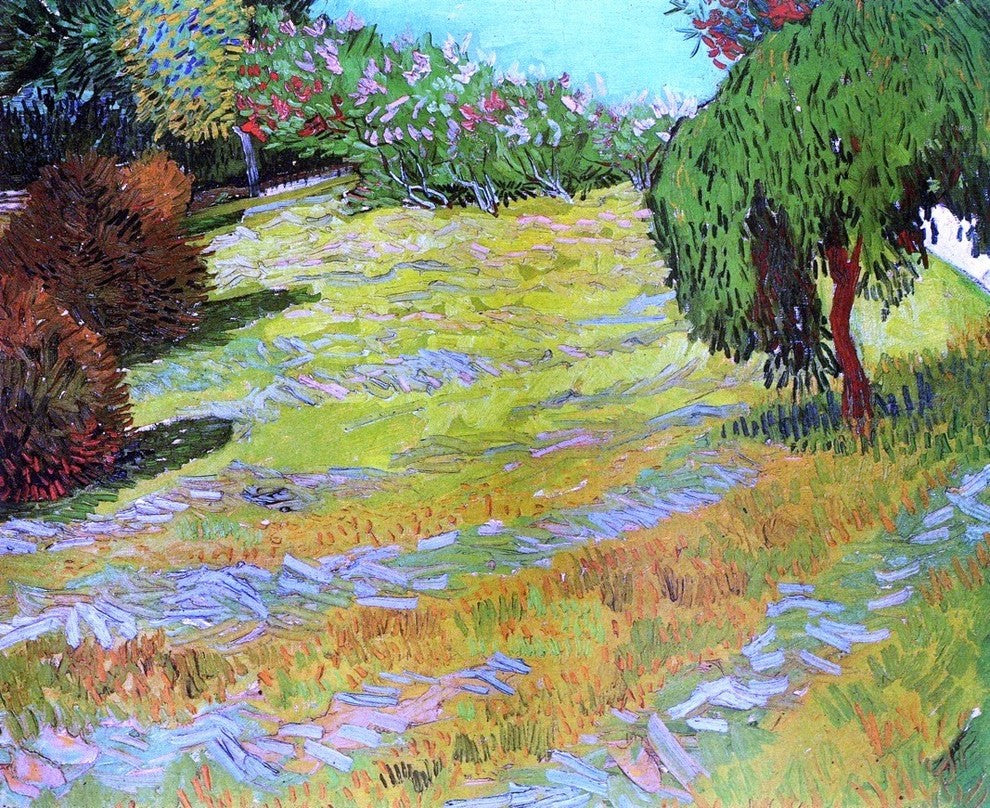 Vincent Van Gogh Sunny Lawn in a Public Park Wall Decal