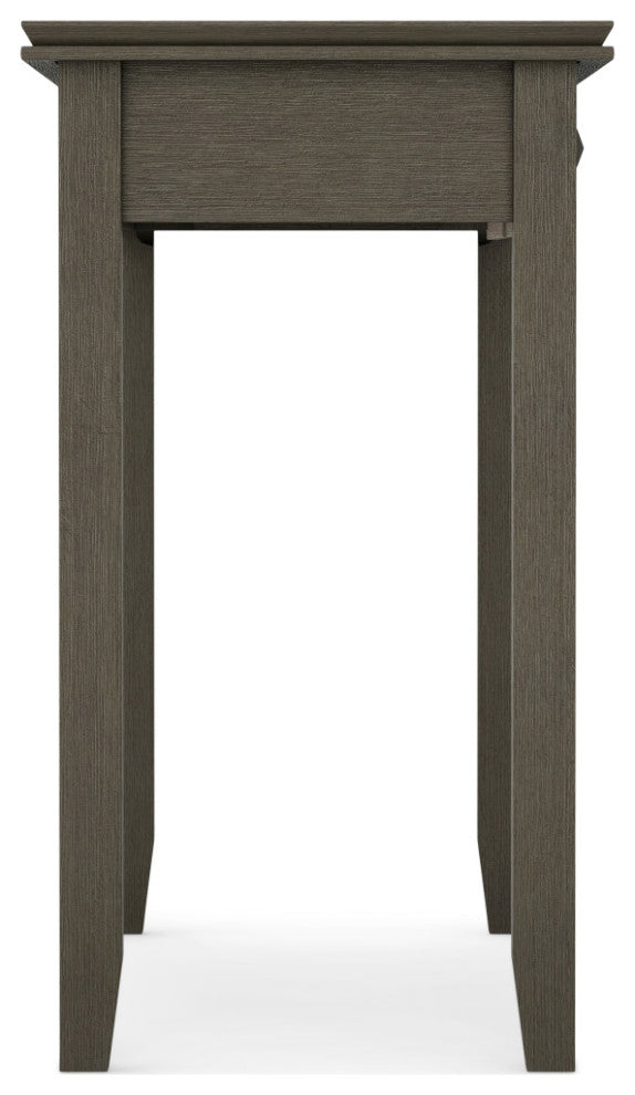 Solid Wood Contemporary Console Sofa Table, 46", Farmhouse Gray
