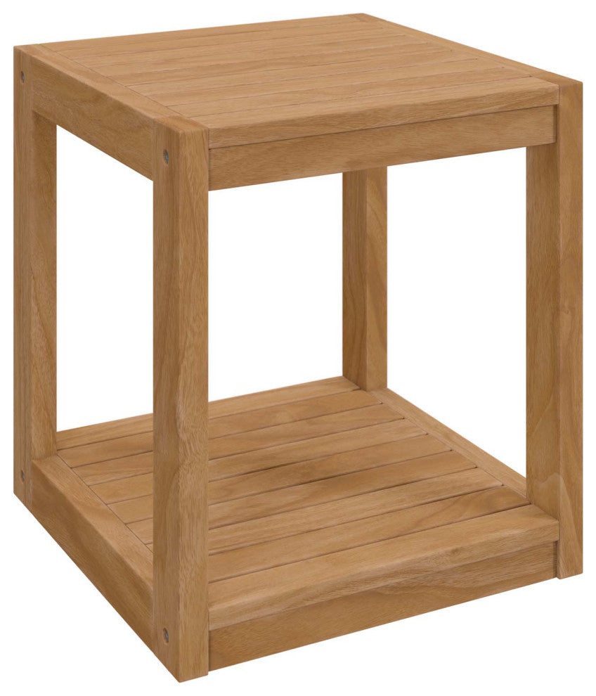 Carlsbad Teak Wood Outdoor Patio Side Table