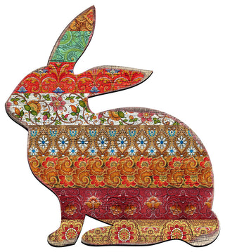 Country Quilted Bunny Ornament