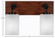 Oxbridge, Bath Bar, Matte Black & Painted Distressed Metal, 4" White Muslin