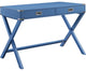 Benzara BM250253 Wooden Home Office Writing Desk, Blue