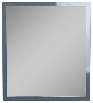 Eviva Reflection 24" Gray Full Framed Bathroom Wall Mirror